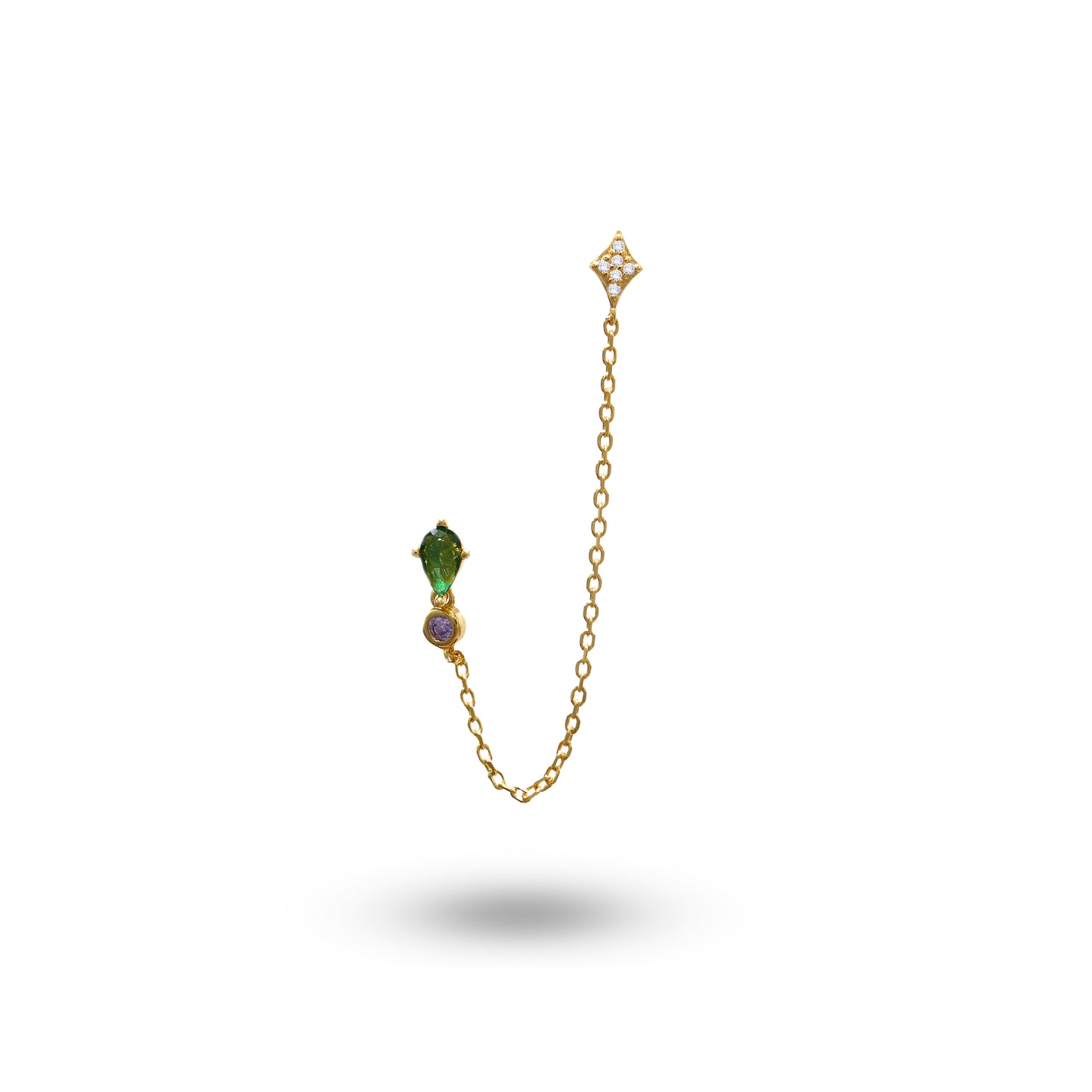 Jantier: Isabelle earrings - Gold-plated silver