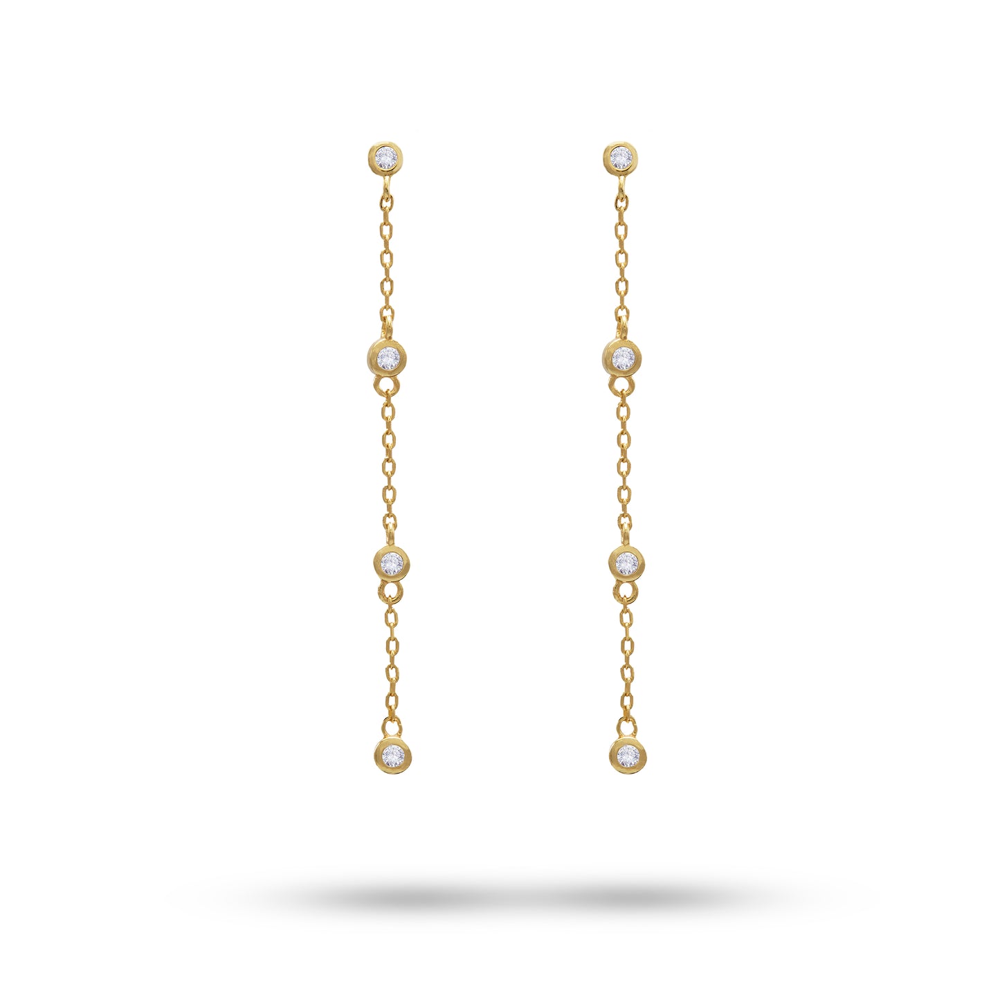 Jantier : Boucles d'oreilles Marie Stuart. Argent plaqué or