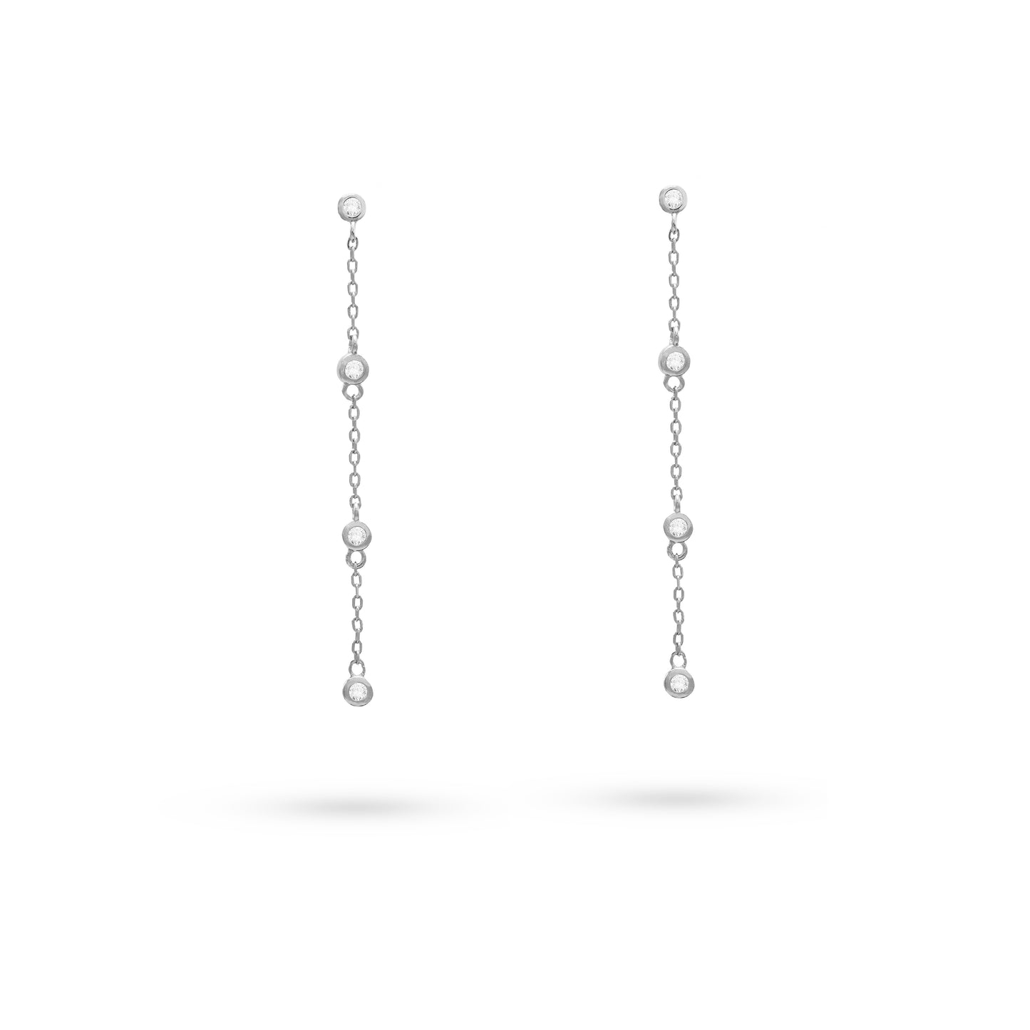Jantier: Edith Piaf earrings Rhodium-plated silver 925