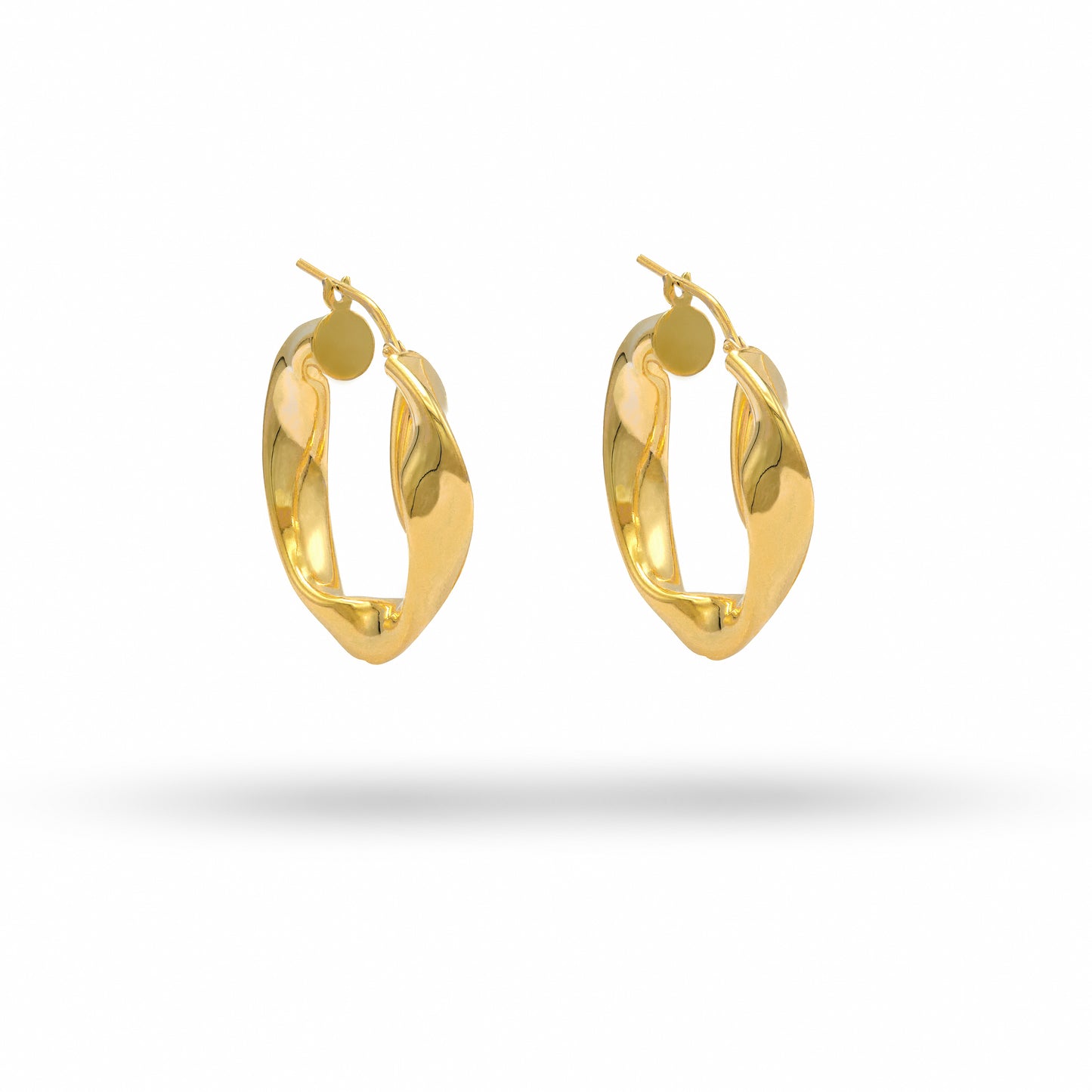 Jantier: Dire Lui Earrings 925 Silver, Gold Plated