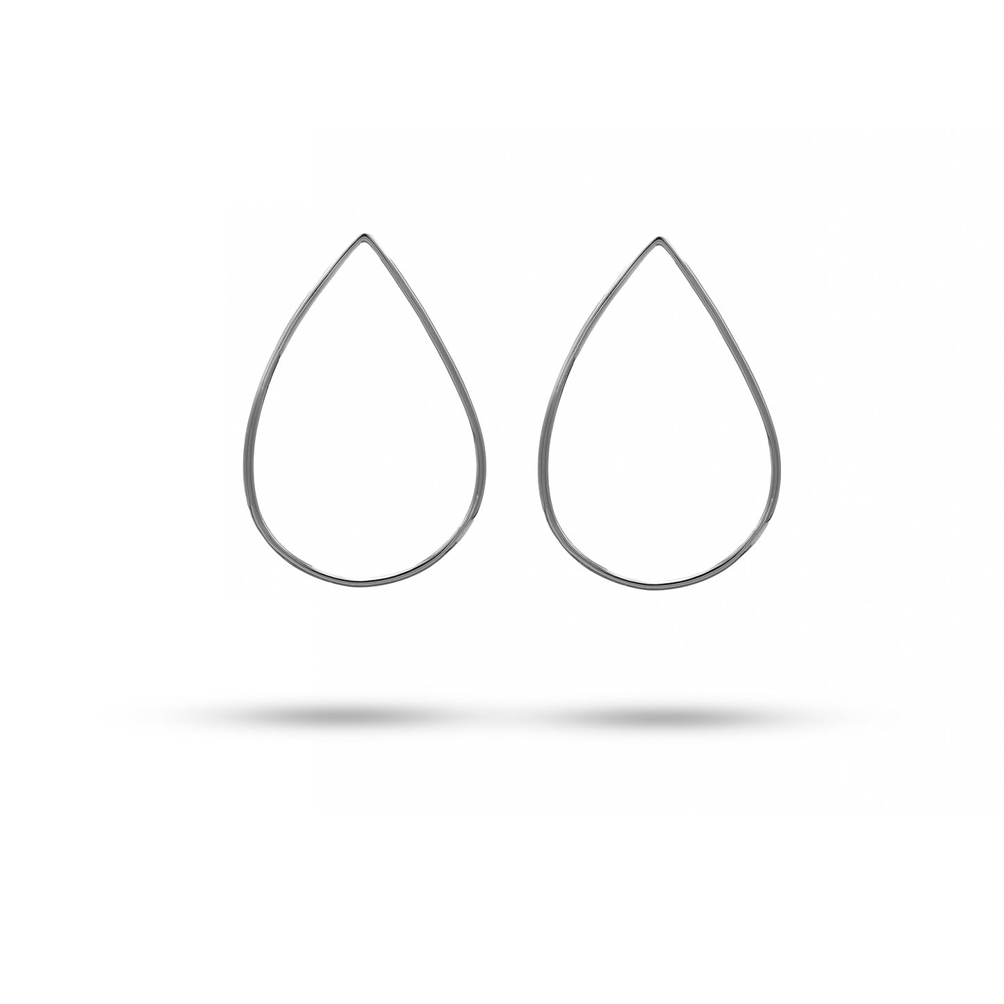 Jantier: Vaporous earrings - Rhodium-plated silver 925