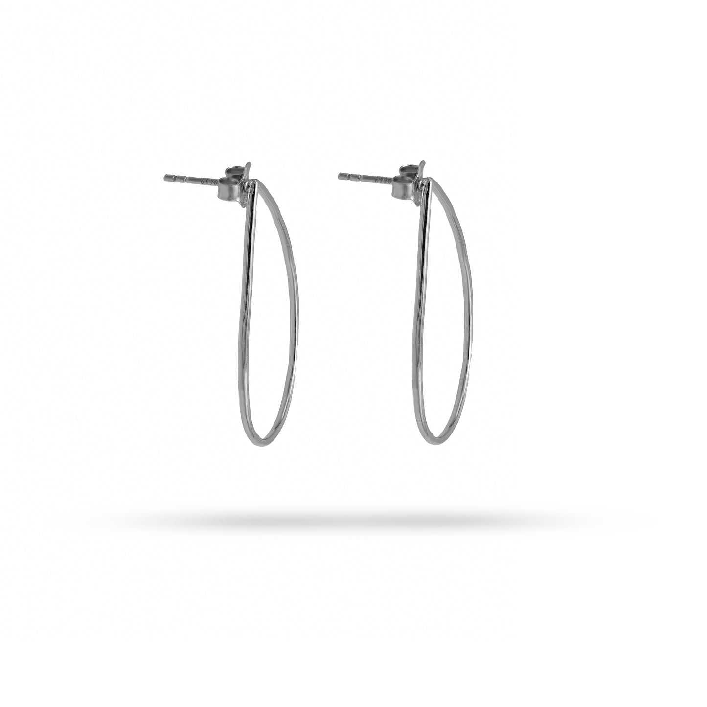 Jantier: Vaporous earrings - Rhodium-plated silver 925