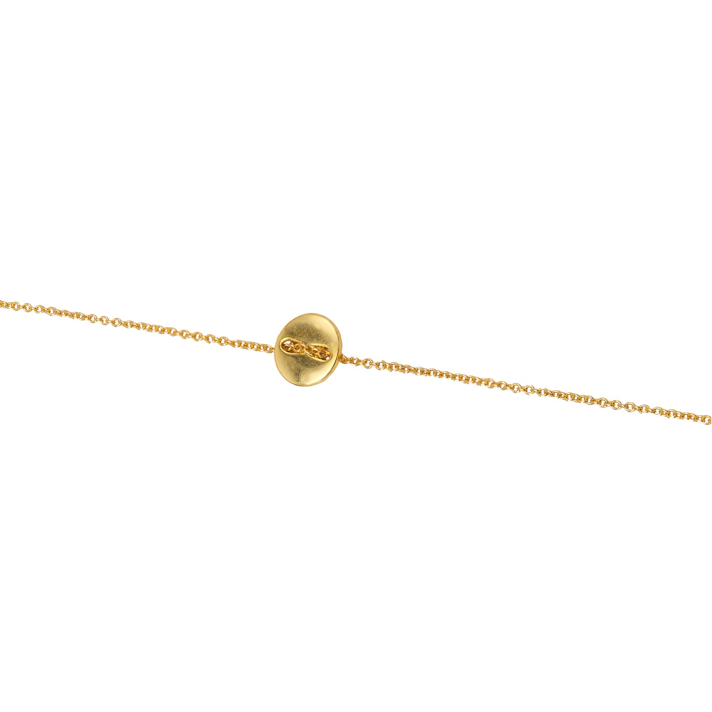 Jantier : Bracelet Bouton - Argent plaqué or