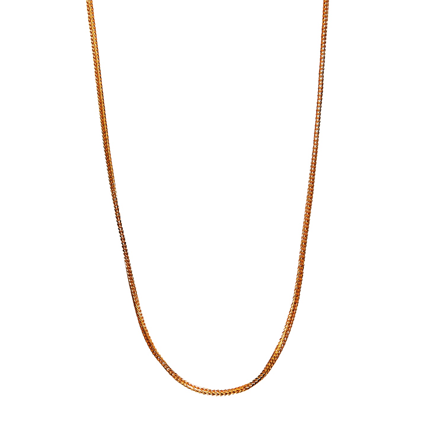 Jantier : Collier urbain - Argent plaqué or - Mailles serrées inspirées du streetwear