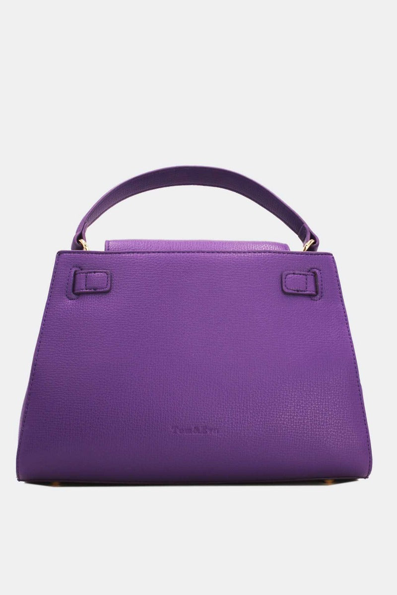 Emma Orne Buckle and Belt Handbag - Purple