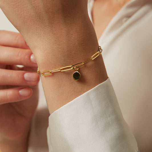 Jantier: Pupille bracelet - 925 gold-plated silver
