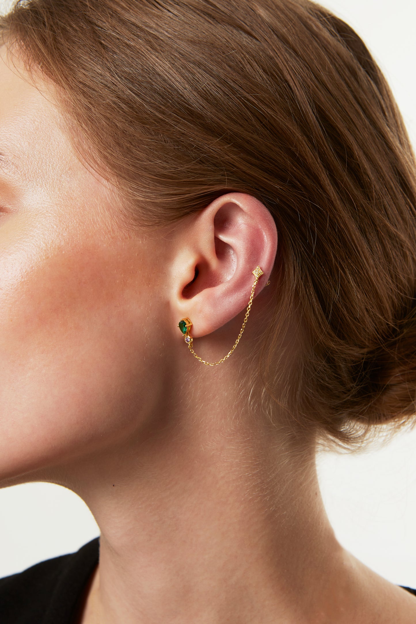 Jantier: Isabelle earrings - Gold-plated silver