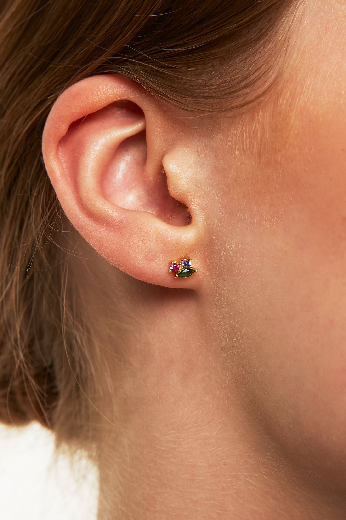 Jantier: Isabelle earrings - Gold-plated silver