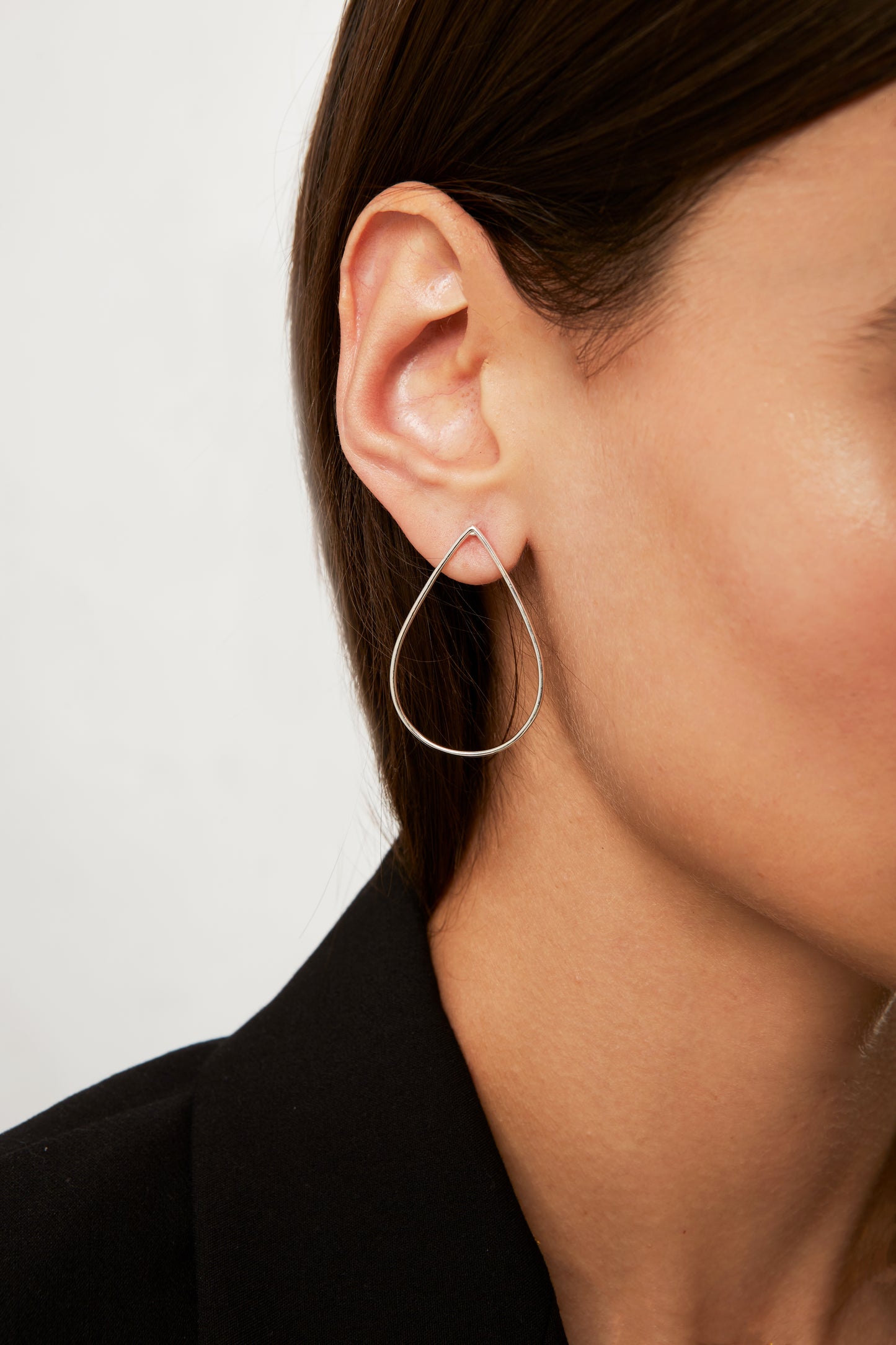 Jantier: Vaporous earrings - Rhodium-plated silver 925