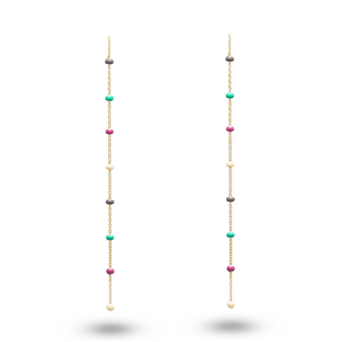 Jantier: Silver and gold plated Angelina earrings
