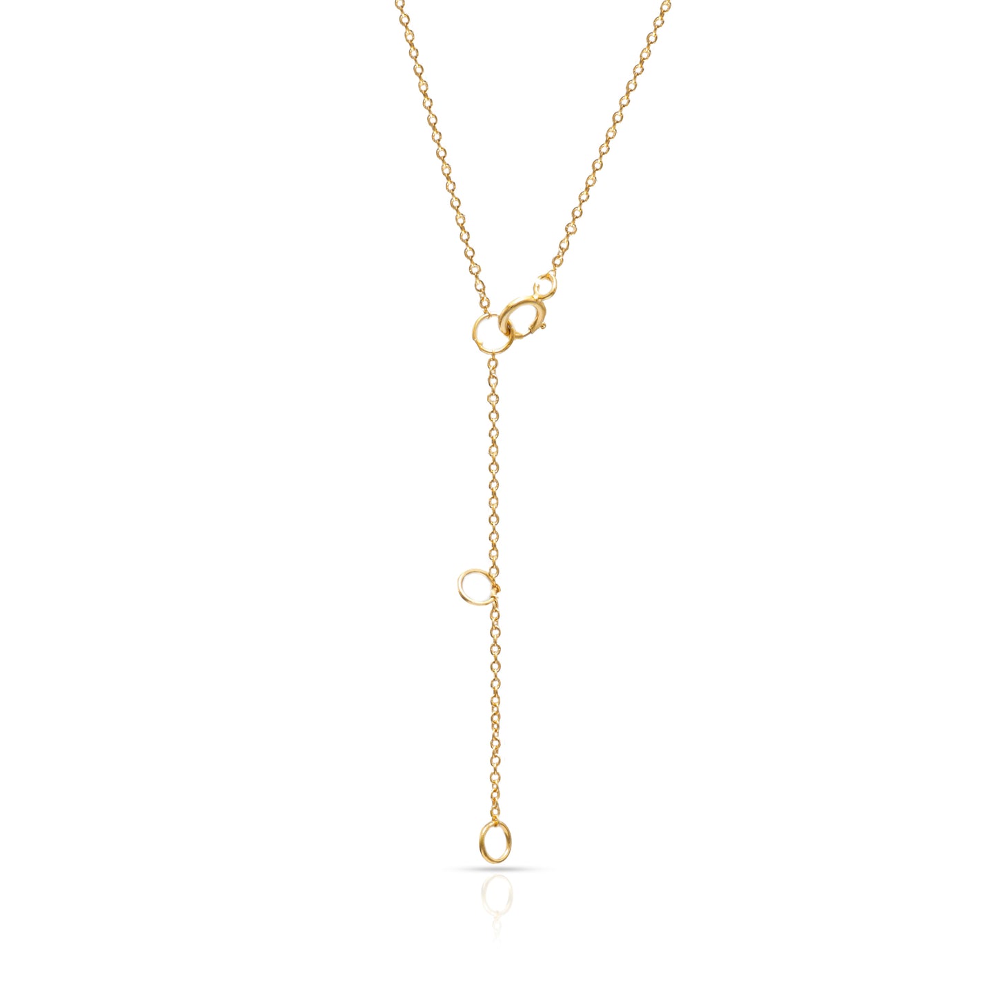 Jantier: Button necklace - Silver and Gold - Gold plated