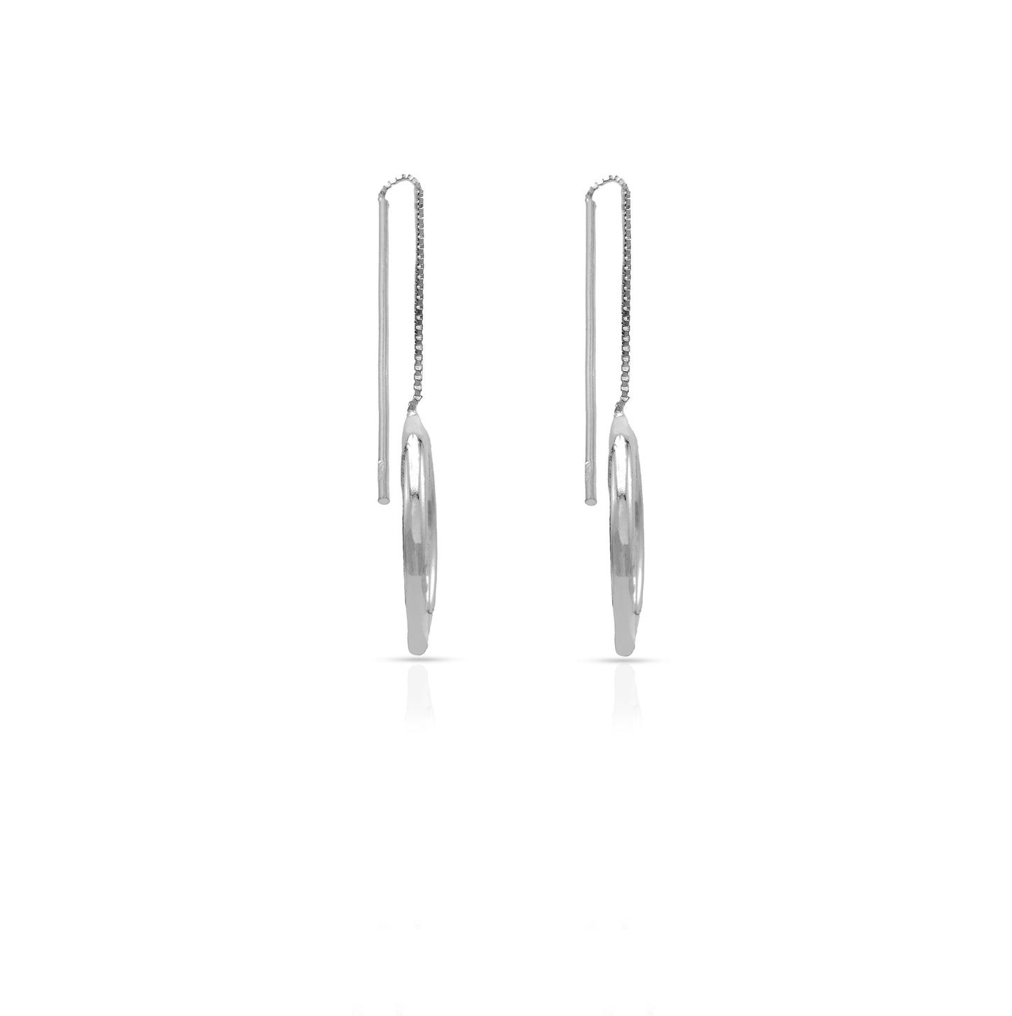 Jantier : Boucles d'oreilles Olympiques en Argent Rhodié 925