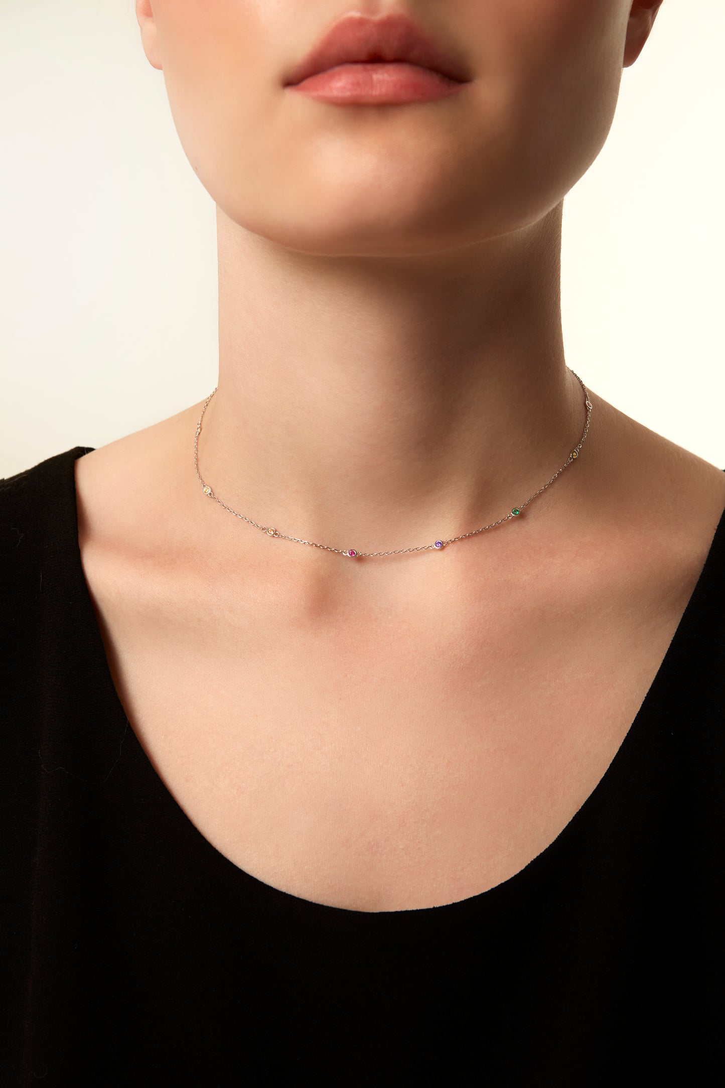 Jantier : Collier BFF - Argent 925 - Cristaux de zircon