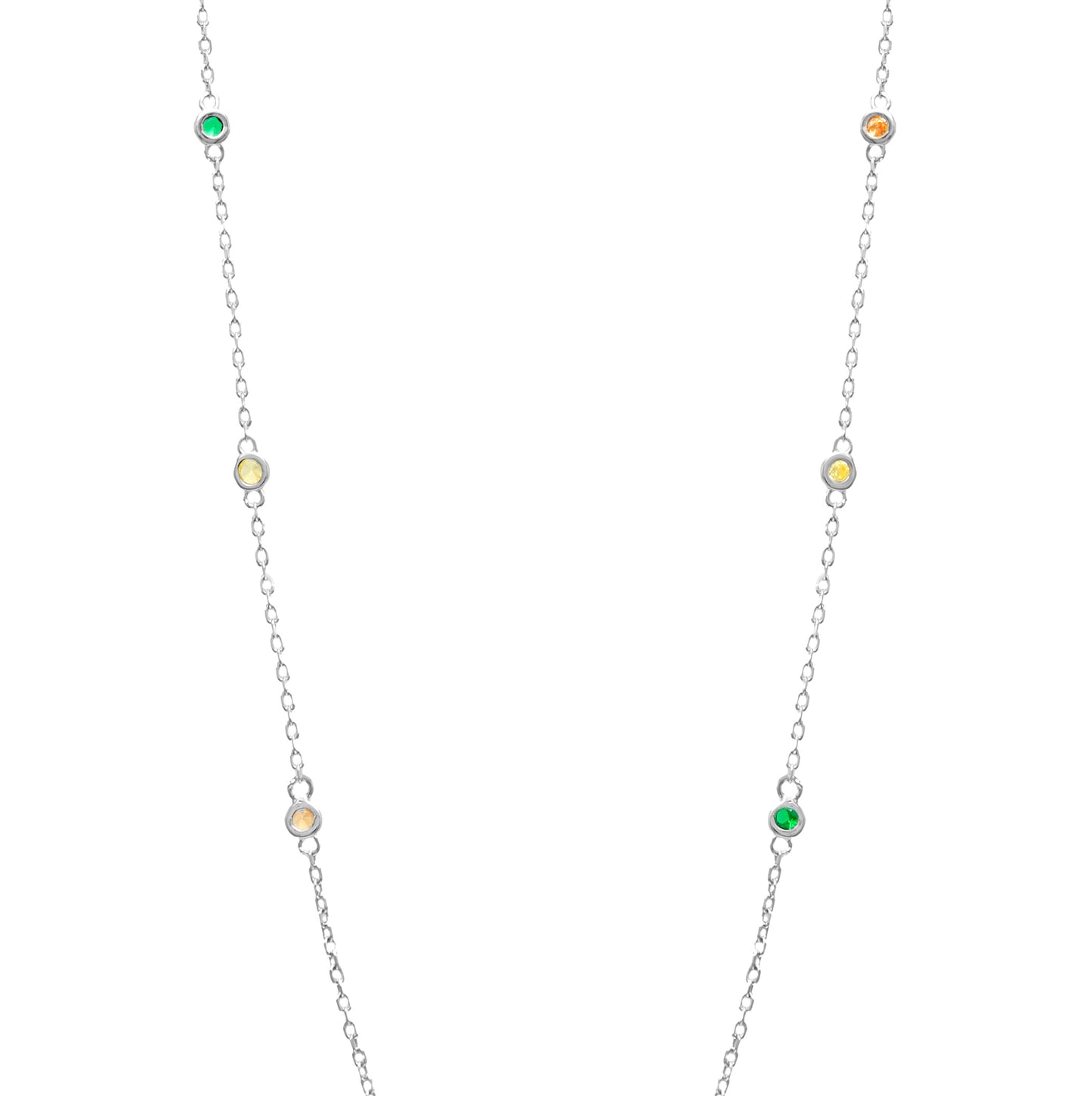 Jantier : Collier BFF - Argent 925 - Cristaux de zircon
