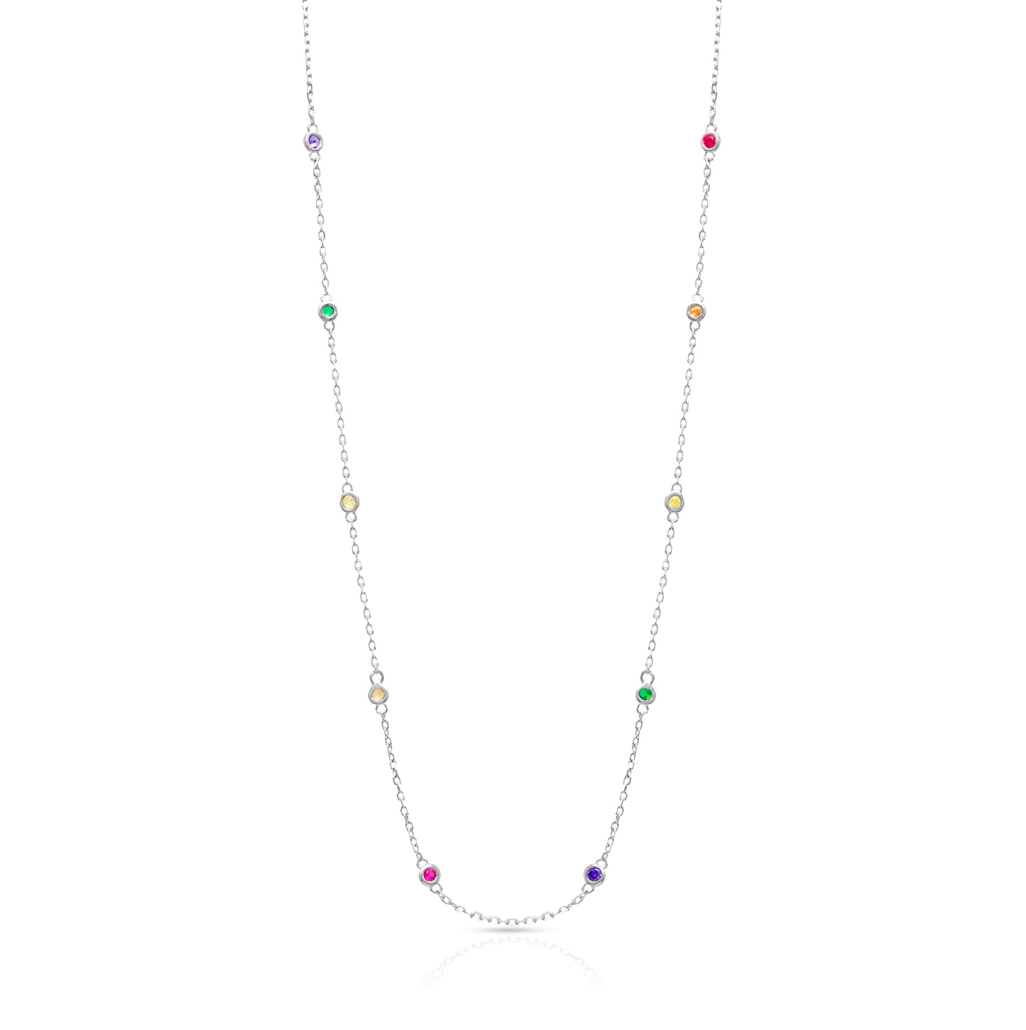 Jantier : Collier BFF - Argent 925 - Cristaux de zircon