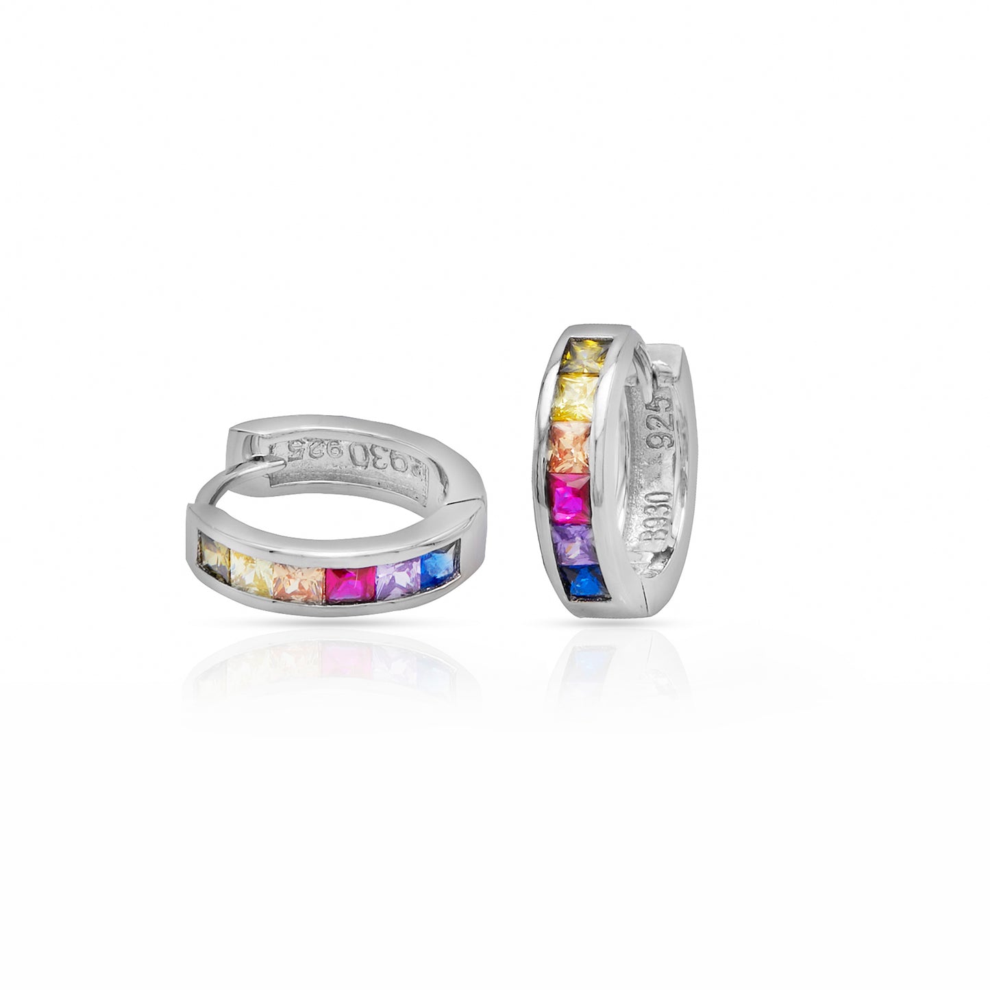 Jantier : Boucles d'oreilles Lover modernes Argent 925