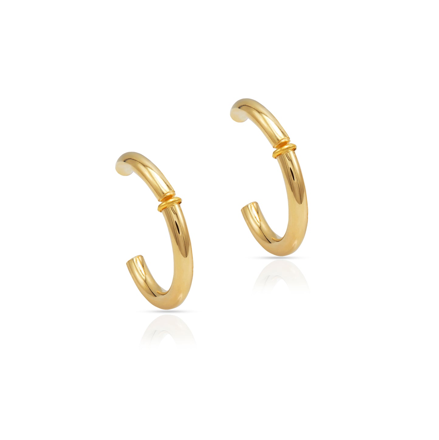 Jantier : Boucles d'oreilles Inséparables Argent - Plaqué or