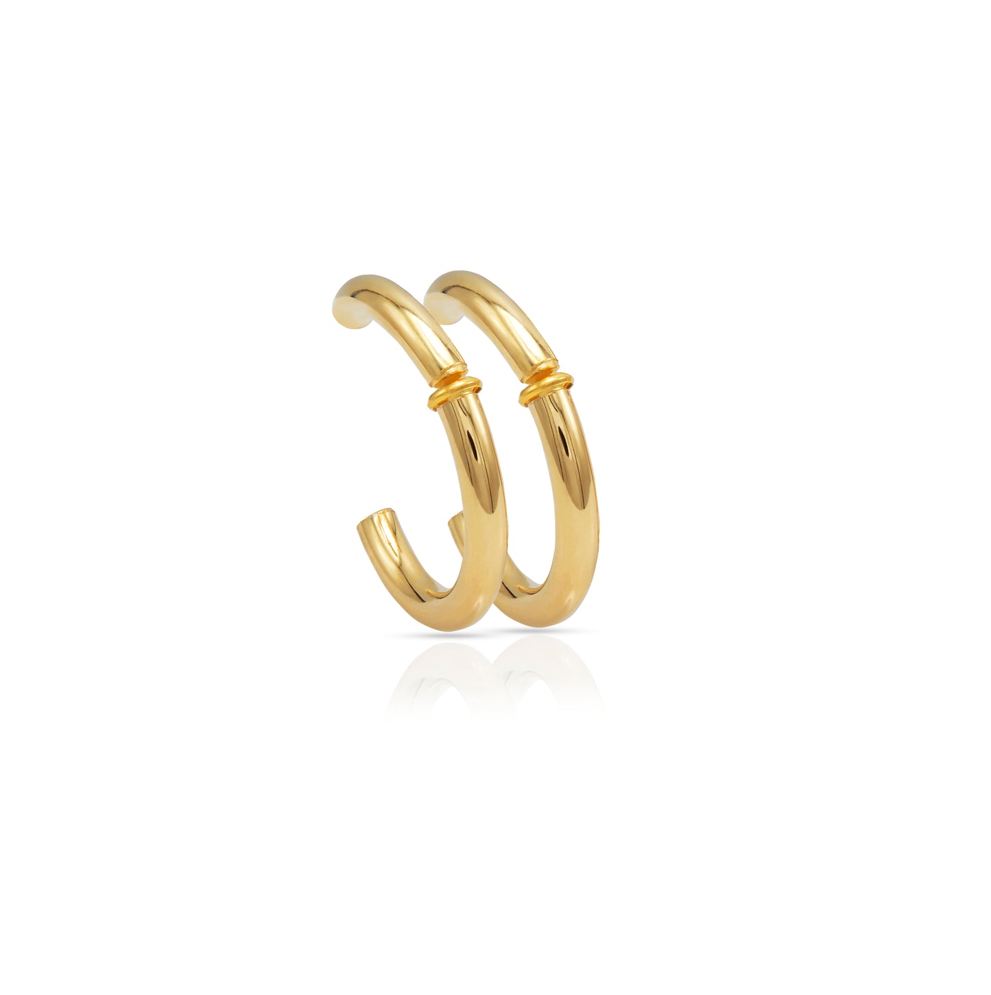 Jantier : Boucles d'oreilles Inséparables Argent - Plaqué or