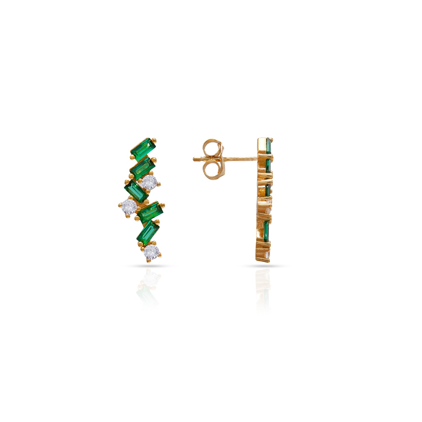 Jantier : Boucles d'oreilles Marylin Argent plaqué Or