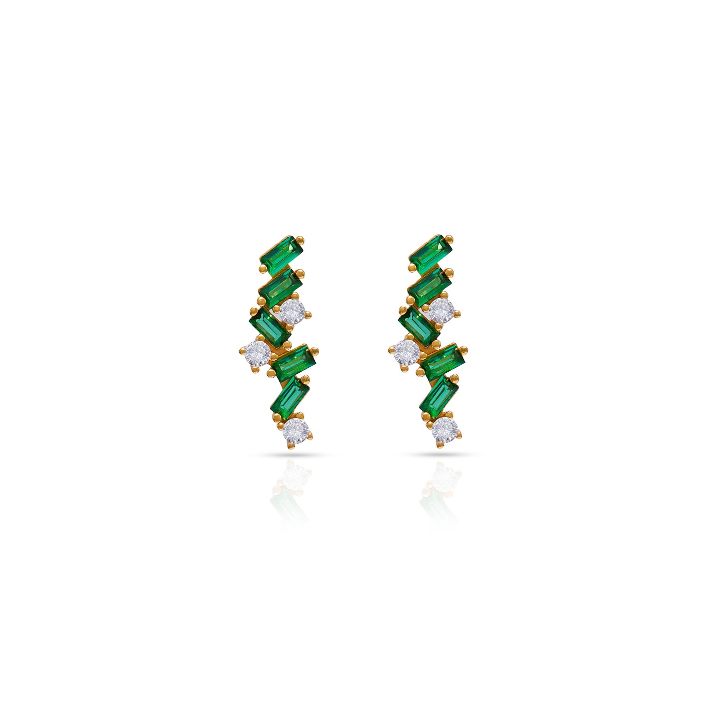 Jantier : Boucles d'oreilles Marylin Argent plaqué Or