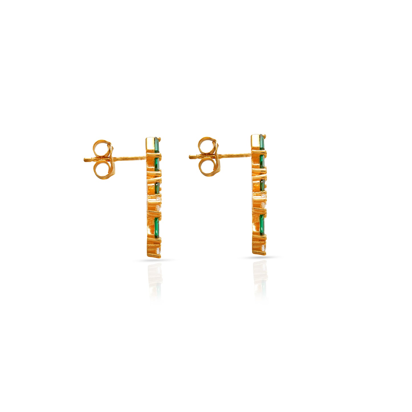 Jantier : Boucles d'oreilles Marylin Argent plaqué Or