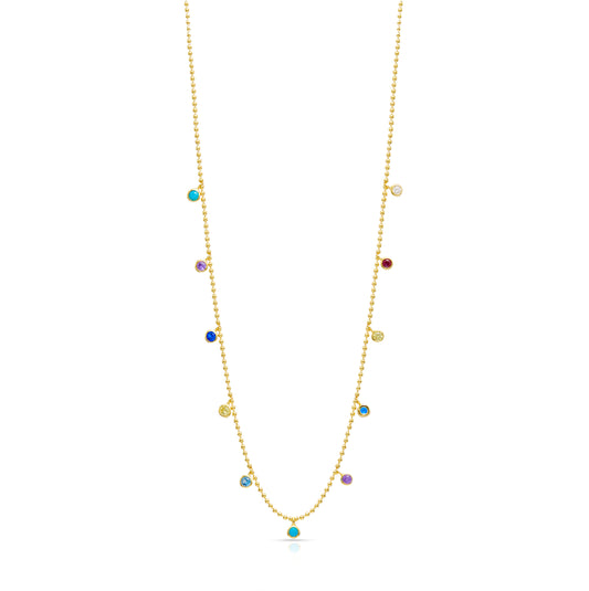 Jantier: Meteorite necklace - Gold-plated 925/100 silver