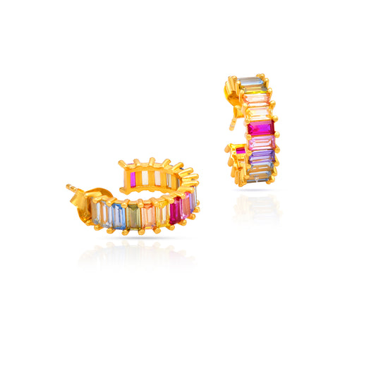 Jantier: Murano Silver Earrings - Gold plated