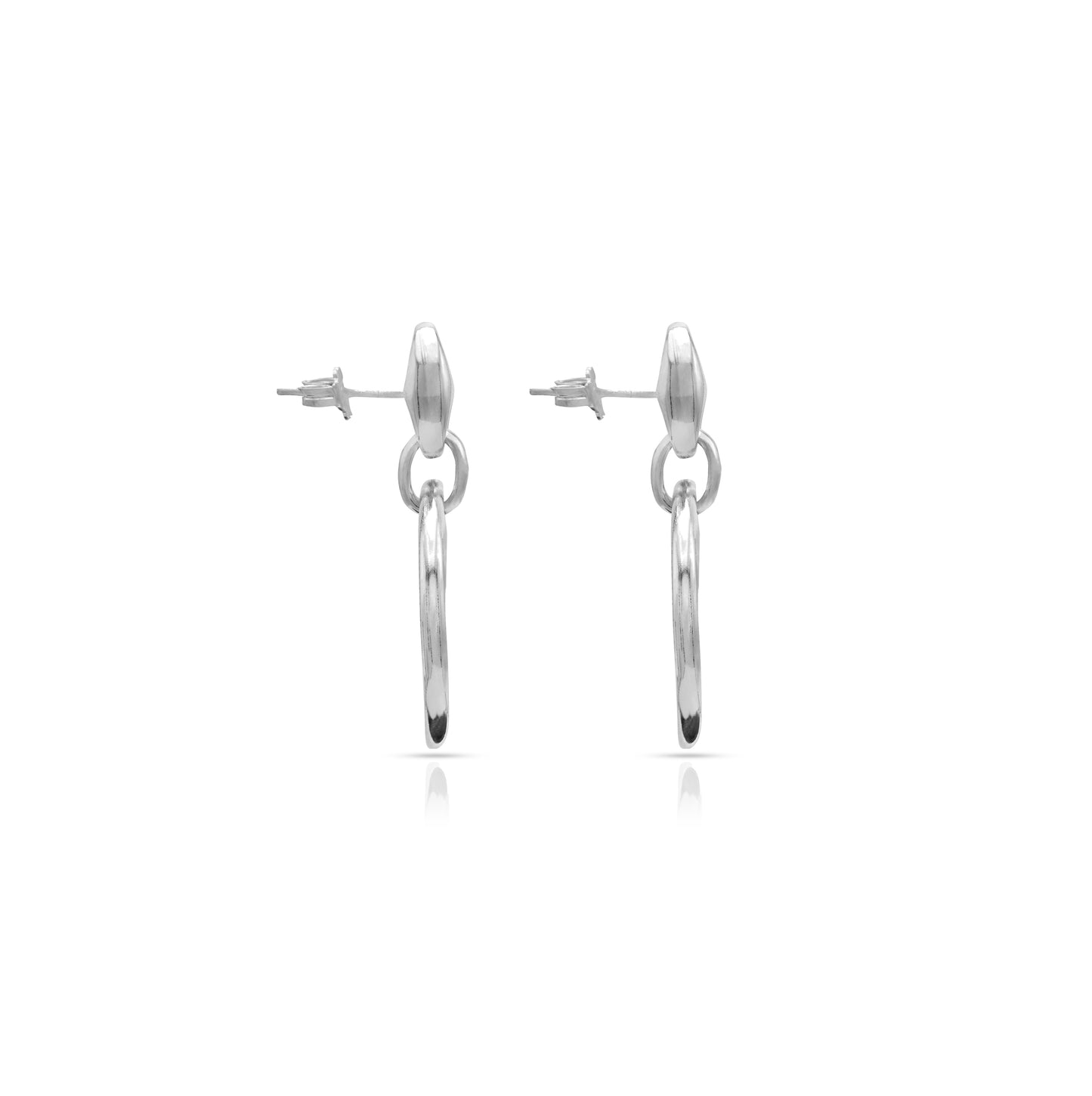Jantier : Boucles d'oreilles Matrix Argent 925