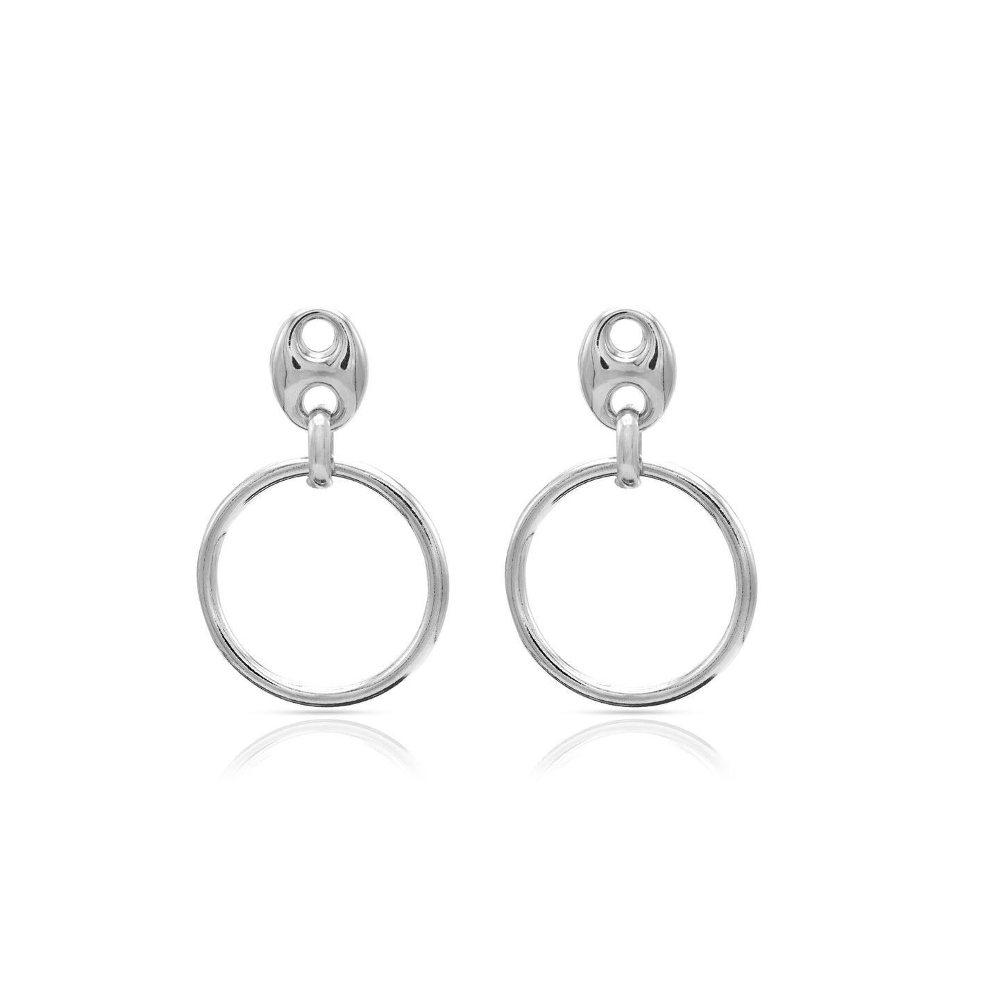 Jantier : Boucles d'oreilles Matrix Argent 925