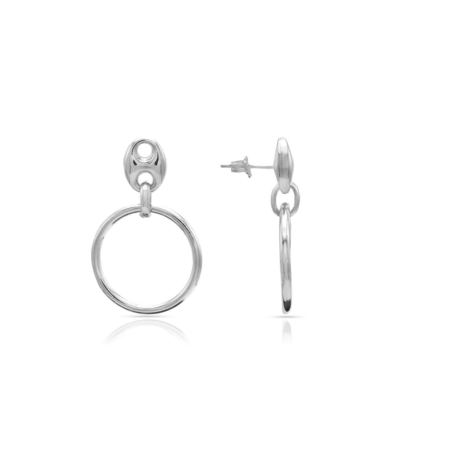 Jantier : Boucles d'oreilles Matrix Argent 925