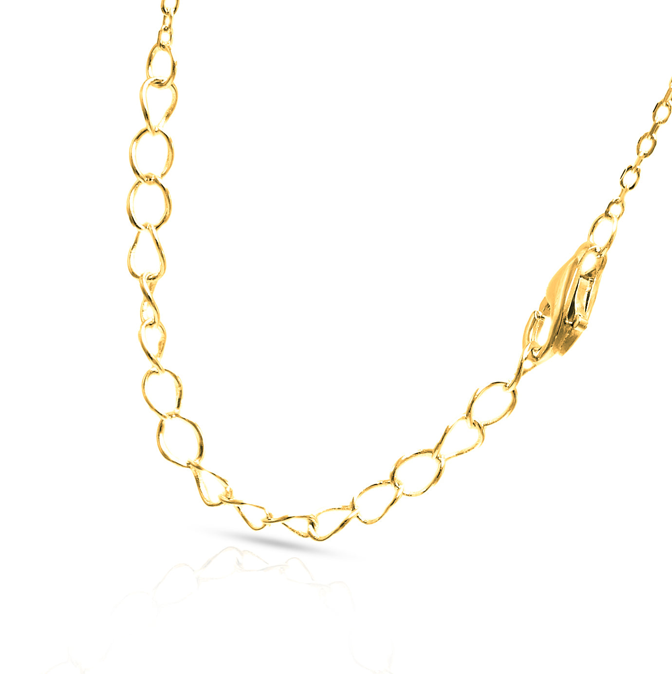 Jantier: Collier Solitaire en Argent Plaqué Or avec Zircon vert