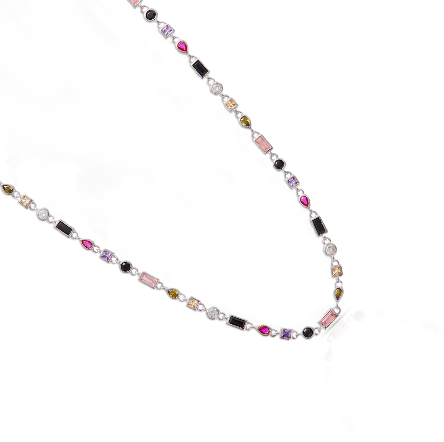Jantier : Collier Arc-en-ciel - Argent 925
