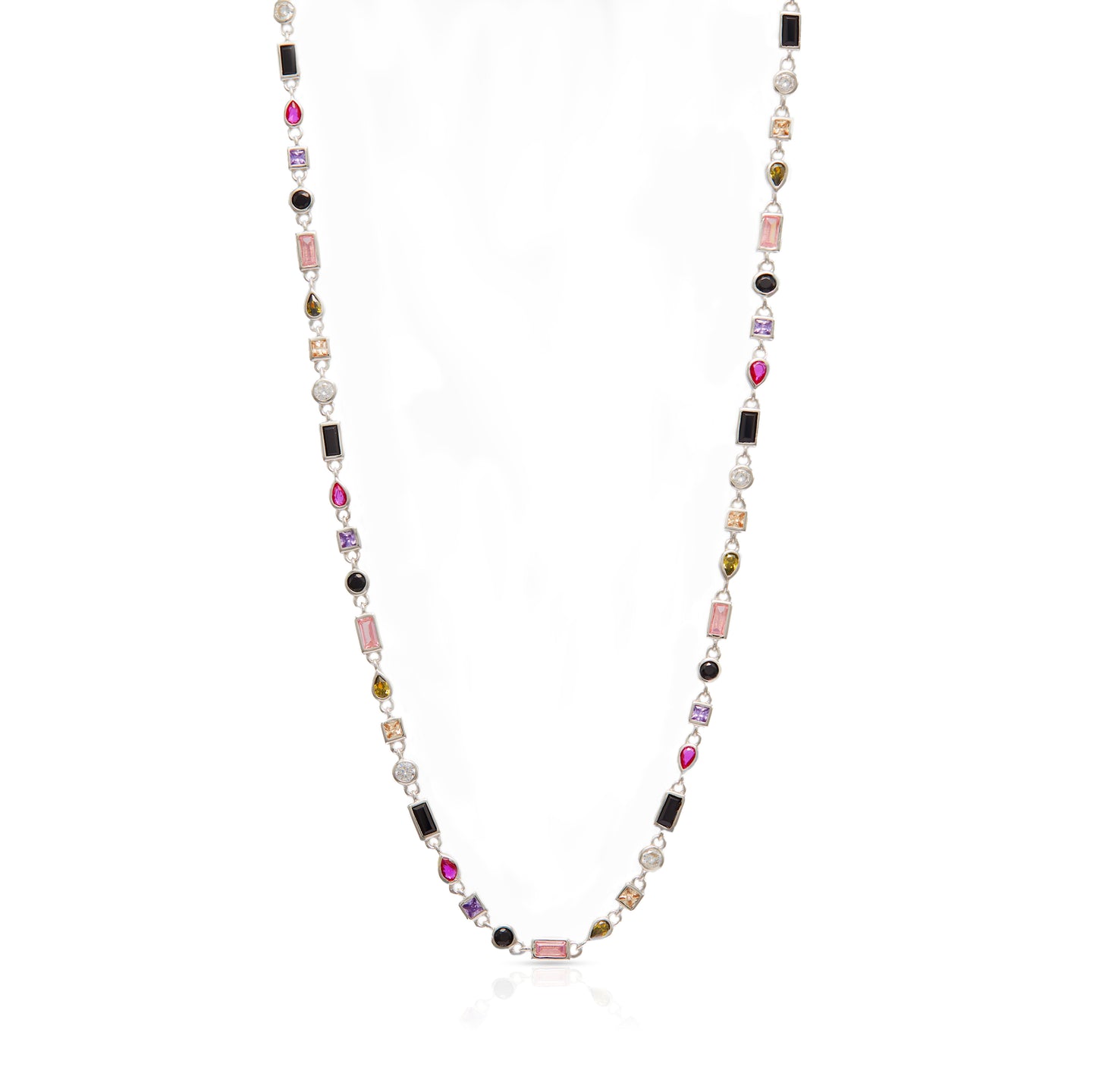 Jantier : Collier Arc-en-ciel - Argent 925