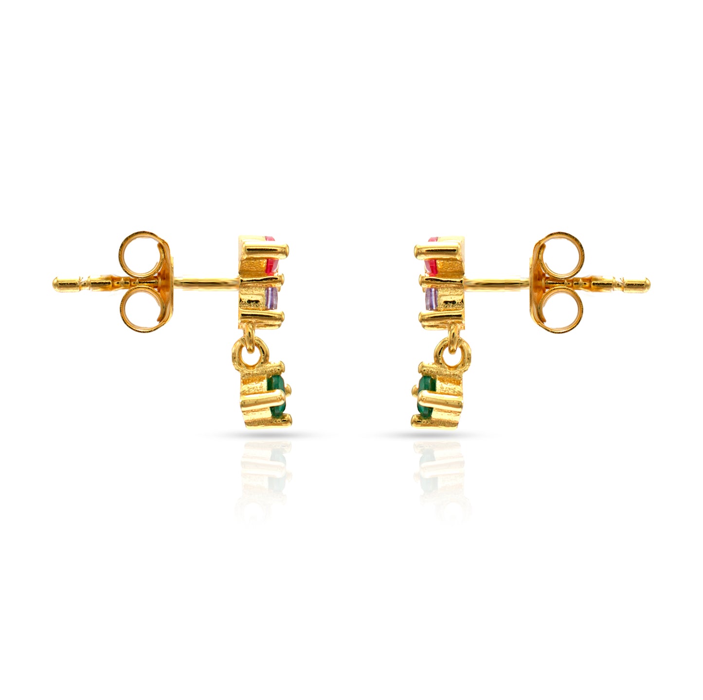 Jantier : Boucles d'oreilles Hypnotiques Argent 925 - Plaqué or