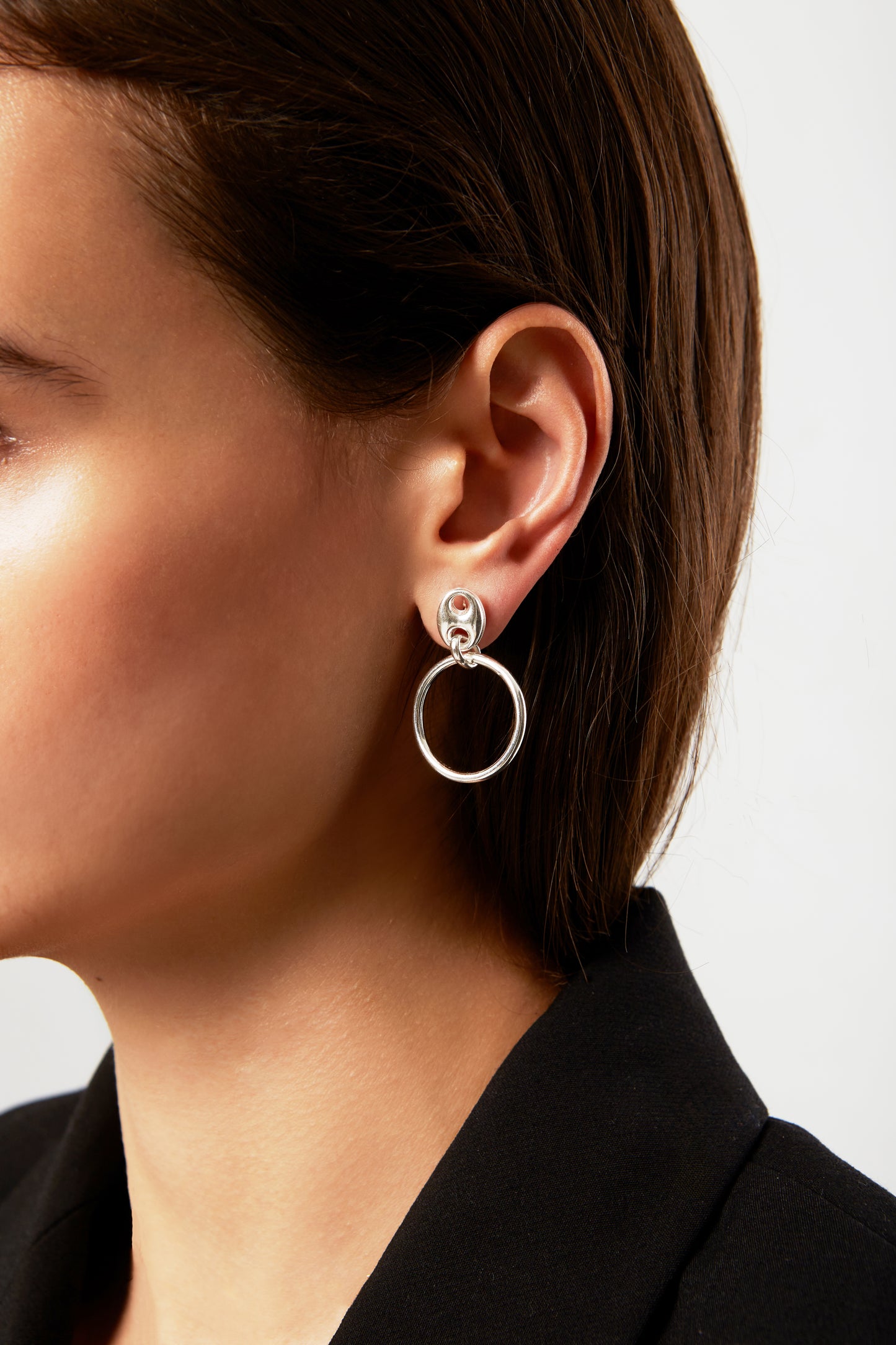 Jantier : Boucles d'oreilles Matrix Argent 925