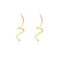 Jantier: Ruban earrings - Gold-plated silver