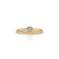 Jantier: Solitaire Ring Rhodium Plated 925 Gold Plated 1 Micron with Zircon