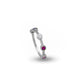 Jantier: Bague Chic Bohème en Argent925 et Zircons
