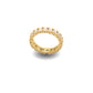 Jantier: 'You Rock' Ring 925 Silver and Gold Plating, Luminous Zircon