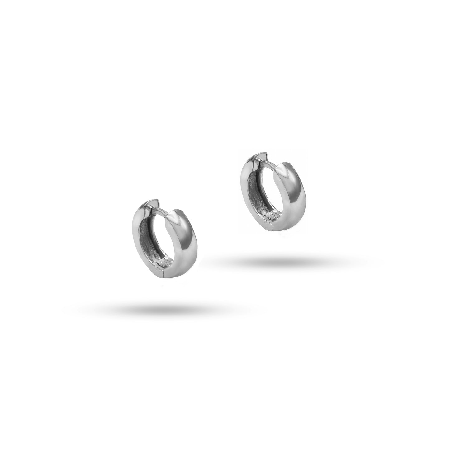 Jantier : Boucles d'oreilles Ondes Argent Rhodié 925