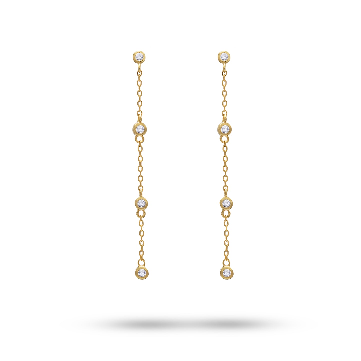 Jantier: Marie Stuart earrings. Gold plated silver