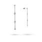 Jantier: Edith Piaf earrings Rhodium-plated silver 925