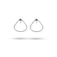 Jantier: Vaporous earrings - Rhodium-plated silver 925