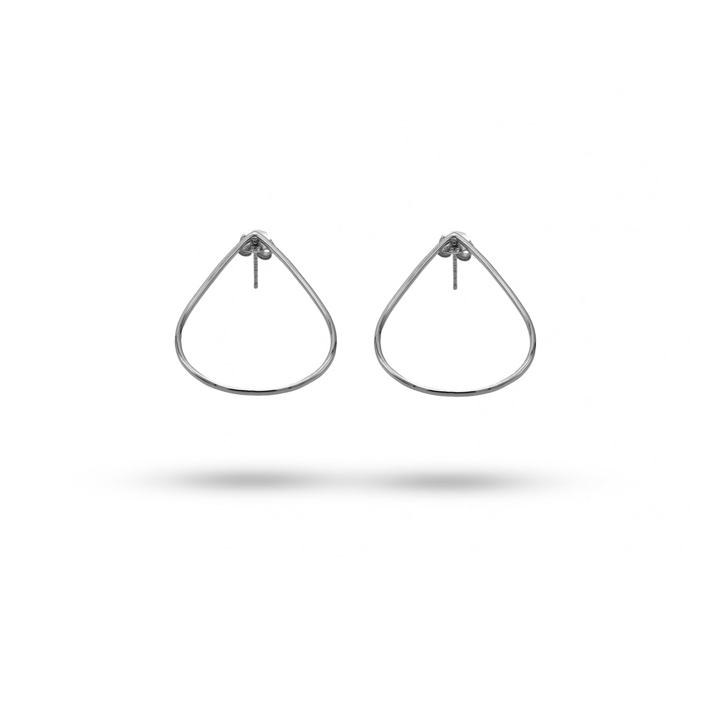 Jantier : Boucles d'oreilles vaporeuses - Argent Rhodié 925