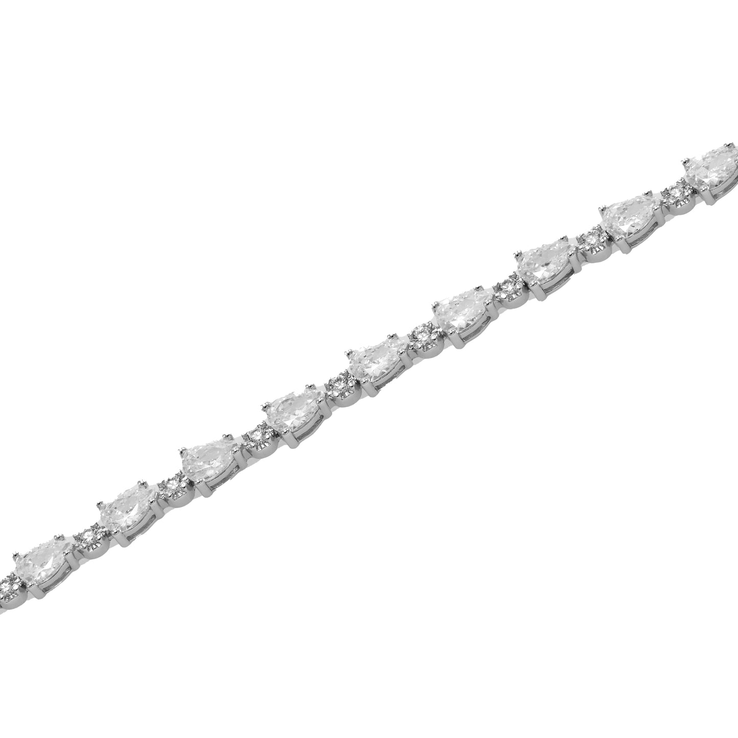 Jantier: Eternal Elegance Bracelet - Rhodium-plated Silver