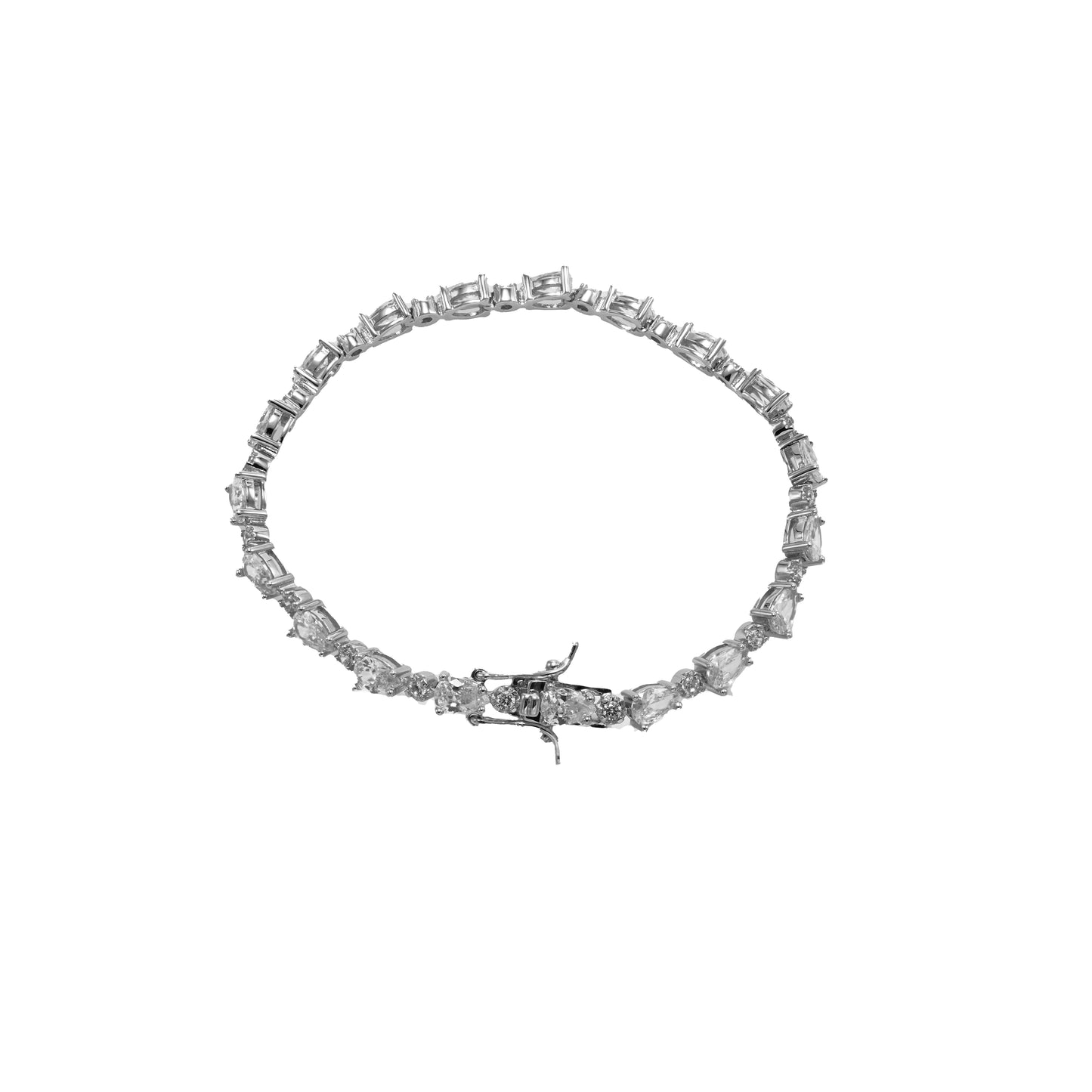 Jantier: Eternal Elegance Bracelet - Rhodium-plated Silver