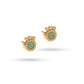 Jantier: Gold-Plated Silver Queen Earrings