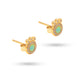 Jantier: Gold-Plated Silver Queen Earrings