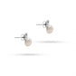 Jantier: Ocean Earrings in Silver with Pearly Stones