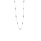 Jantier: Belharra necklace - 925 silver - Pearly pearls and zircons